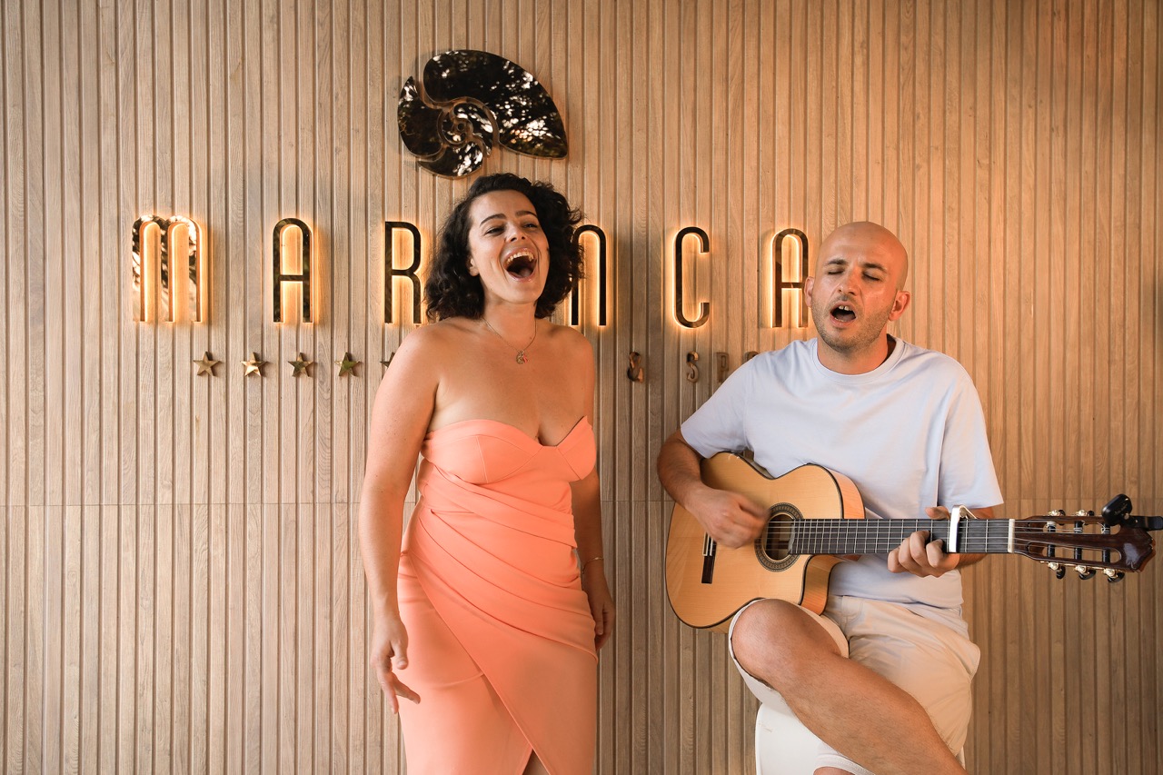 Mariage en Corse accompagné en musique live par le duo Tatiana & Antoine