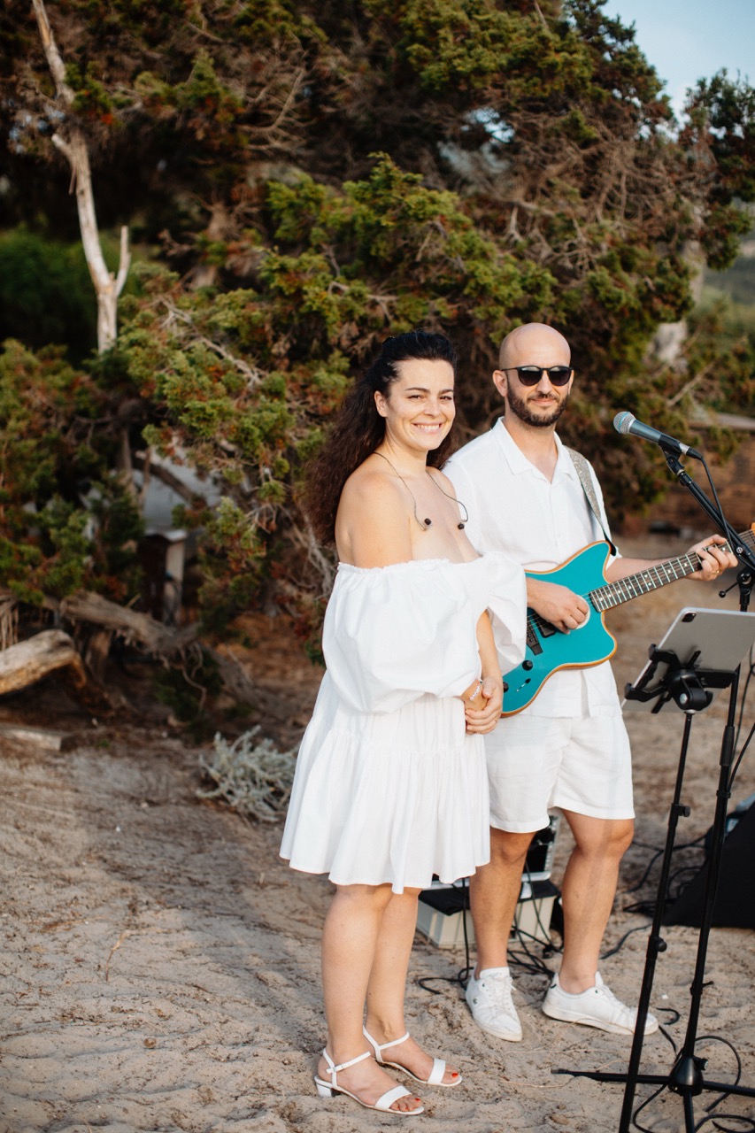 Musiciens mariage en Corse en session acoustique